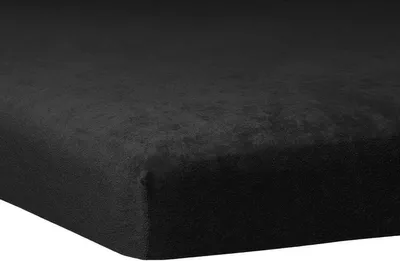 Produktbild von Traumschlaf Flausch Biber Topper Spannbettlaken 90x190 cm - 100x200 cm schwarz