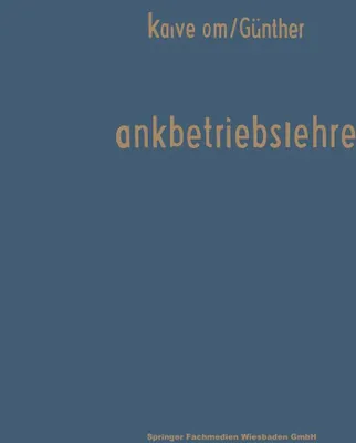 Produktbild von Bankbetriebslehre