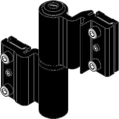 Produktbild von Scharnier zum Aufklammern 5511I Aluminium schwarz FAPIM für schwere Tür - 5511I-37