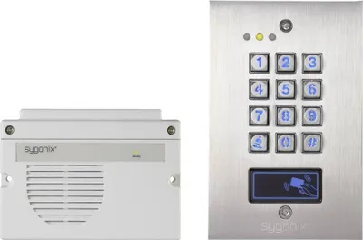 Produktbild von Sygonix 1582021 Codeschloss Unterputz IP66 mit beleuchteter Tastatur, mit separater Auswerteeinheit