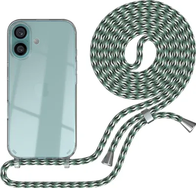 Produktbild von EAZY CASE Handykette mit Hülle für Apple iPhone 16 Backcover Handykette, zum Umhängen in Dunkelrot