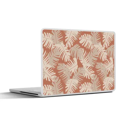Produktbild von MuchoWow® Laptop Aufkleber Sticker Cover Sommer - Blätter - Braun 25x18 cm - Laptop-Deko