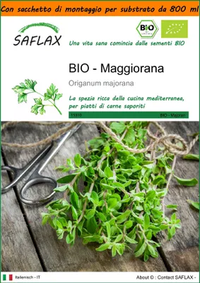 Immagine prodotto di SAFLAX Garden in the bag -- Maggiorana - 700 semi - Origanum