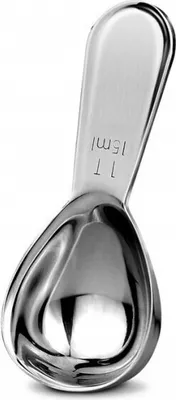Obrázok produktu pre INF Nerezová odmerka na kávu, polievková lyžica s krátkou rúčkou Strieborná 9,5x4x1,5 cm S