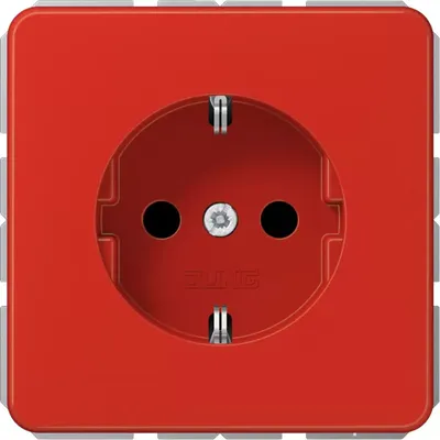 Produktbild von SCHUKO® Steckdose 16 A 250 V   CD1520BFRT rot