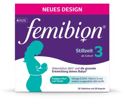 Produktbild von Femibion 3 Stillzeit Kombipackung 2X28 St