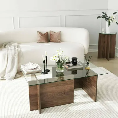 Produktbild von Dmora Couchtisch Asellus 105x65x40h cm Braun, mit Ablage