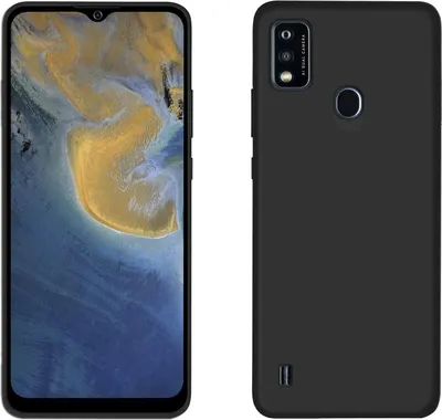 Produktbild von cofi1453® Silikon Hülle Basic kompatibel mit ZTE BLADE A51 Case TPU Soft Handy Cover Schutz in Schwarz