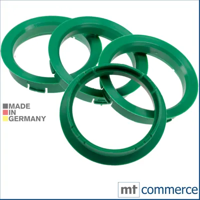 Produktbild von 4X Zentrierringe 64,0 x 56,1 mm grün Felgen Ringe  Germany
