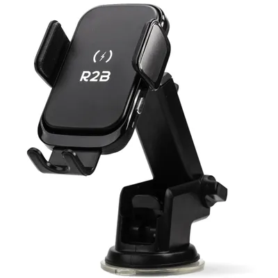 Productafbeelding van R2B Telefoonhouders Auto Zuignap met Draadloze Oplader - Raam/Dashboard/Ventilatie - Mobiel Houder Auto - Autohouder