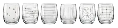 Produktbild von Wassergläser Whiskygläser Becher Saftgläser Kristallglas Elements 300 ml 6er Set Bohemia Crystalex