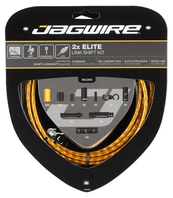 Imagen del producto de Kit de cambio Jagwire RCK622 2X Elite, color dorado