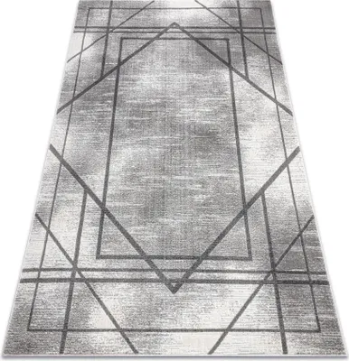 Immagine prodotto di Tappeto NOBLE moderno 1520 45 Vintage, geometrico, linee - Structural due livelli di pile grigio grigio 120x170 cm