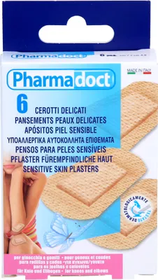 Produktbild von Pflaster Hypoallergen f Knie+Ellenbogen 2 Größen, 6 St PFL