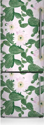 Produktbild von Aufkleber Kühlschrankmagnete Dekoration Kühlschrankfolie 70x190 cm - Blumenkakotyk.