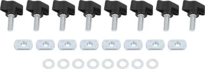 Zdjęcie produktu dla Zestaw szybkozłączek do twardego dachu z nakrętką kciuka do Jeep Wrangler YJ TJ JK M8 25mm 95-16