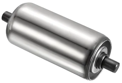 Transportband-Rolle 2" Ø 4" L, Edelstahl, Schwerkraftgetriebe