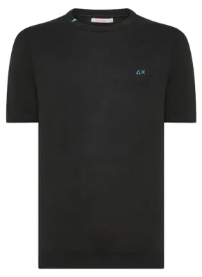 Produktbild von Baumwoll-T-Shirt mit Logo in Schwarz