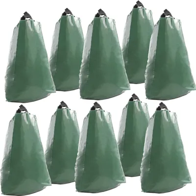 Produktbild von Wiltec 10x Baumbeutel 75L, Wassersack für 35-40 mm dicke Bäume, Bewässerungssack aus PVC für Bäume zur langfristigen Wasserabgabe bei Trockenheit