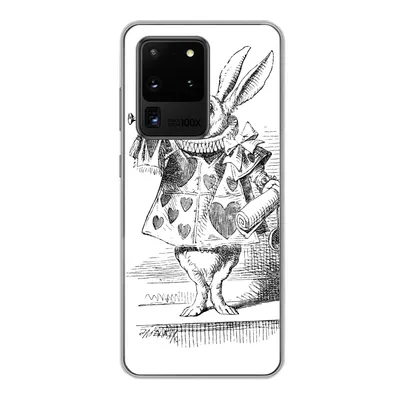Produktbild von MuchoWow® Handyhülle Schutzhülle Hülle für Samsung Galaxy S20 Ultra Alice im Wunderland Silikon Softcase Handy Hülle - Karteninhaber