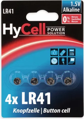 Immagine prodotto di HyCell 1516-0025 Knopfzellen LR41 1,5 V 4St.