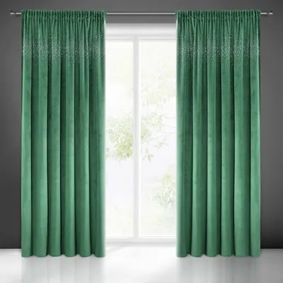 Produktbild von Eurofirany Aurora Vorhang grün 140cm x 270cm