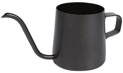 Kaffeekanne, Schwanenhals, Edelstahl, 250 ml, schwarz