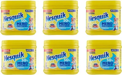 Produktbild von 6x Nesquik Cioccolato Solubile lösliche Schokolade weniger 30% Zu 250 g