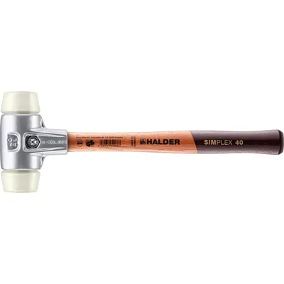 Produktbild von HALDER SIMPLEX Schonhammer Ø 40 mm Nylon mit Aluminiumgehäuse
