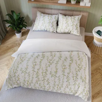 Produktbild von RIMA Bettwäscheset 220x200 cm - Satin-Baumwolle, zartes Blumenmuster