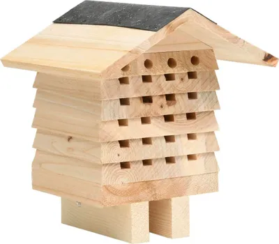Produktbild von Bienenhotel Tanne Massivholz 22x20x20 cm