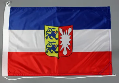 Produktbild von Bootsflagge Schleswig Holstein 30x45 cm Motorradflagge Bootsfahne
