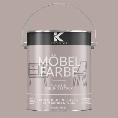 Produktbild von Kenzopaints 2,5Liter Möbelfarbe Möbellack Buntlack Farbraum - Mocha Root