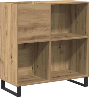 Zdjęcie produktu dla Szafka na płyty winylowe vidaXL z drewna postarzanego, 84,5 x 38 x 89 cm, materiał drewnopochodny