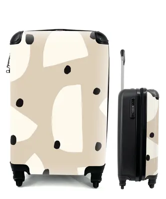 Produktbild von MuchoWow® Koffer Handgepäck Trolley Rollkoffer Kleine Reisekoffer mit 4 Rollen - Pastell - Abstrakt - Design - Cabin Size < 55x40x23 cm & 55x40x20 cm - Fotokoffer - Kabinenkoffer - Boardgepäck - Reise-Box - Reisekoffer - Reisegepäck - Koffer mit Bild - Trolley für Kinder