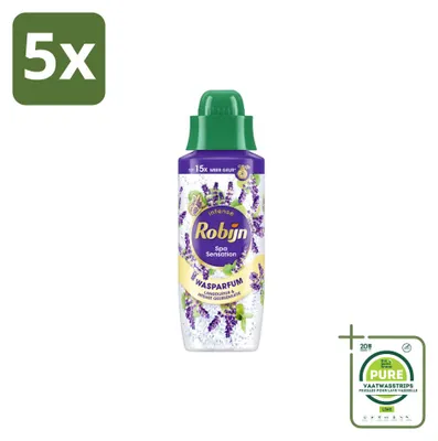 Image de 5 flacons de parfum pour lessive Robijn Intense Spa Sensation, 342 ml - Lot de 5
