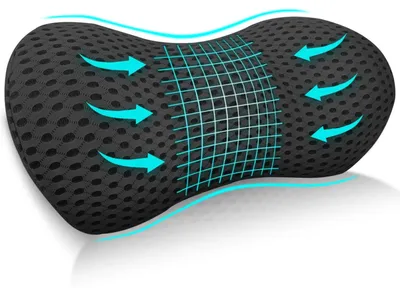 Productafbeelding van Omgoods - Ergonomisch Lendensteun Kussen van Geheugenfoam voor Auto en Thuis