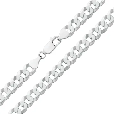 Produktbild von 925 Sterling Silber Herren/Damen - Panzer Kette - 46cm*8mm; TRS24731L18