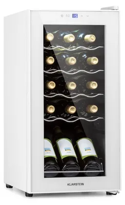 Zdjęcie produktu dla KlarsteinShiraz 15 Slim Uno, chłodziarka do wina, 44 l, dotykowa, 135 W, 5-18°C, czarna