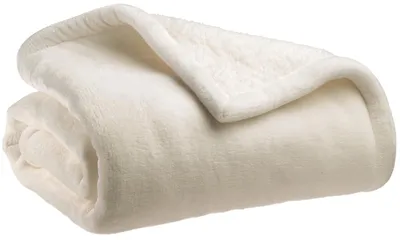 Produktbild von Plaid Michka schneeweiß 180 x 220 cm Vivaraise
