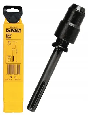 Imagen del producto de Adaptador DEWALT para mandril de perforación, con conexión SDS-max a SDS-plus, modelo DT6830-QZ