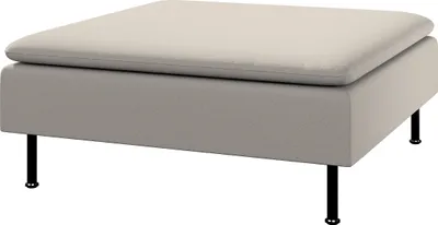 Produktbild von Dekoria Bezug für Söderhamn Fußhocker, hellbeige, 93 x 93 x 40