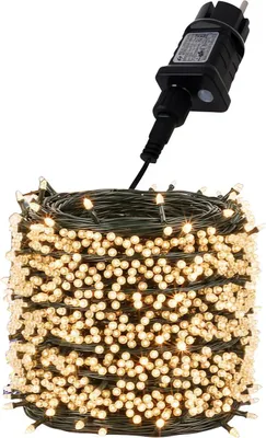 Image de Guirlandes de Noël, 35m, 500LED, blanc chaud | Izoxis