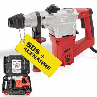 Produktbild von HECHT 1028 Bohrhammer SDS Plus | 1050 W | 4250 Schläge pro min | für Stein Beton Metall Holz