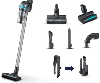 Immagine prodotto di Samsung Jet 75 Turbo Scopa Elettrica Senza Sacchetto 0,8 L 550 W Nero Cromo Menta Foglia di te