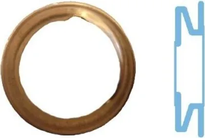 Produktbild von CORTECO Dichtring Ölablaßschraube 005593H 3,5mm Kupfer 16mm 22mm