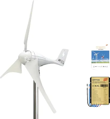 Obrázek produktu pro Generátor větrné turbíny, flexibilní konfigurace lopatek, vysoce účinná konstrukce, bílé 35 lopatek, 600W, 12V
