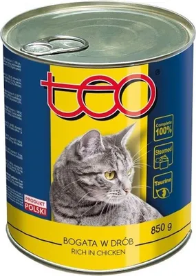 Image de Teo Croquettes pour chats riches en volaille 850 g