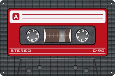 Produktbild von Empireposter Blechschild Tape Rot bedruckt 30x20 cm mit 4 Befestigungslöchern