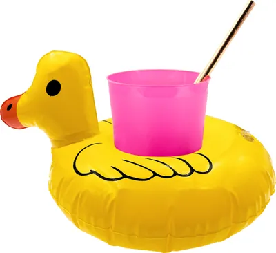 Produktbild von Oblique Unique 5x Schwimmende Enten Getränkehalter aufblasbar Cup Holder Mini Pool Badespielzeug Wasserspielzeug